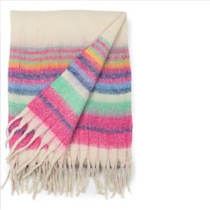 Free People Skye Striped Blanket NWT